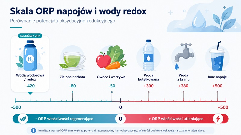 skala wskaźnika ORP